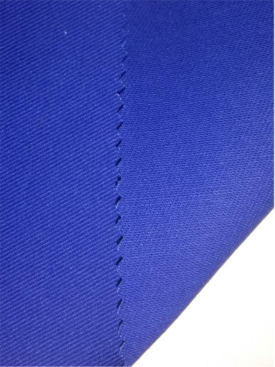 XX-FSSY/YULG  100％cotton FR twill fabric 10S*7S/80*46 380GSM 側面照